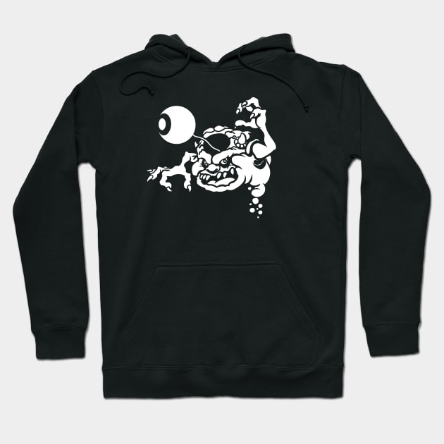 Negative Space: Bug-Eye Ghost Hoodie by Circle City Ghostbusters